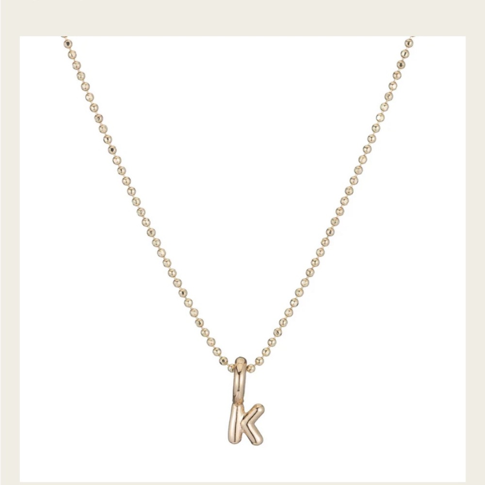 ARIEL GORDON Gold Initial 'K' Charm